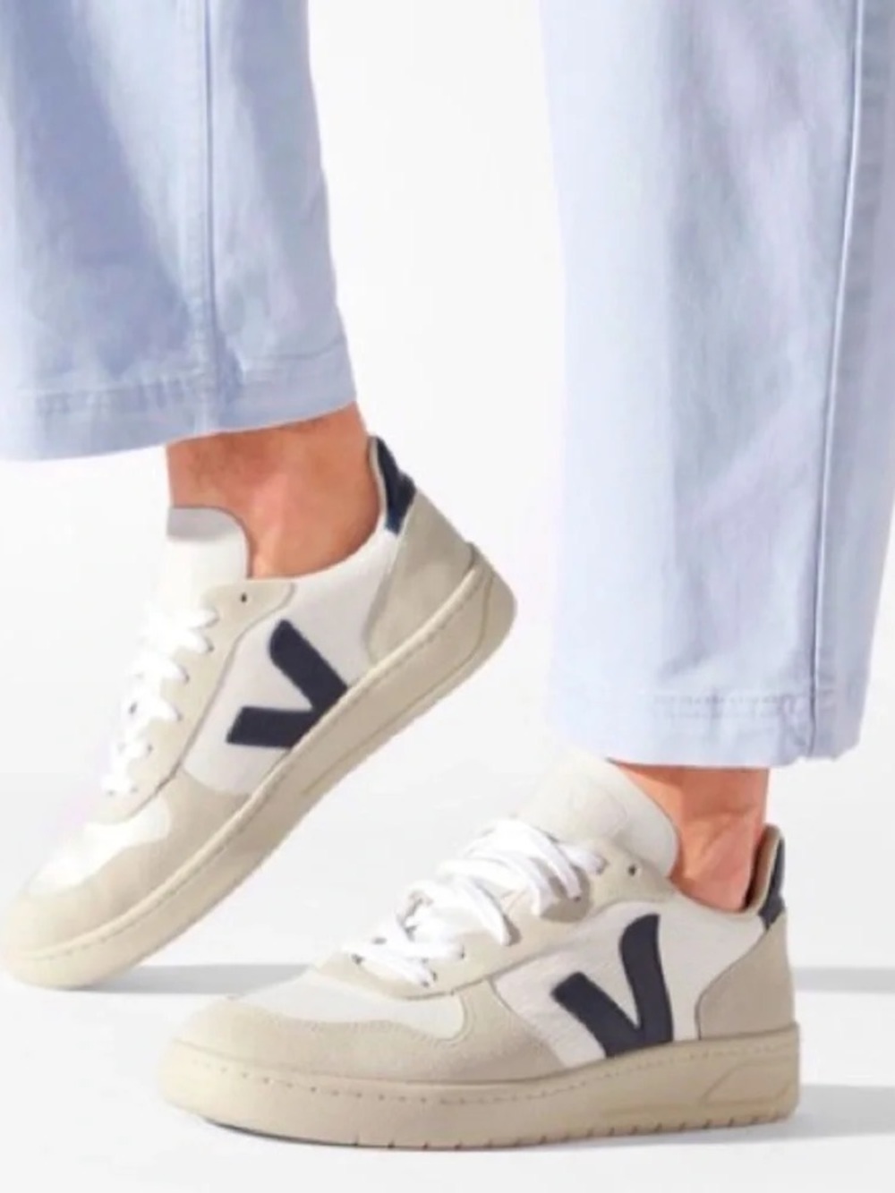 VEJA V-10 B-Mesh White Nautica Sneakers Size 6 Women’s Shoes Classic